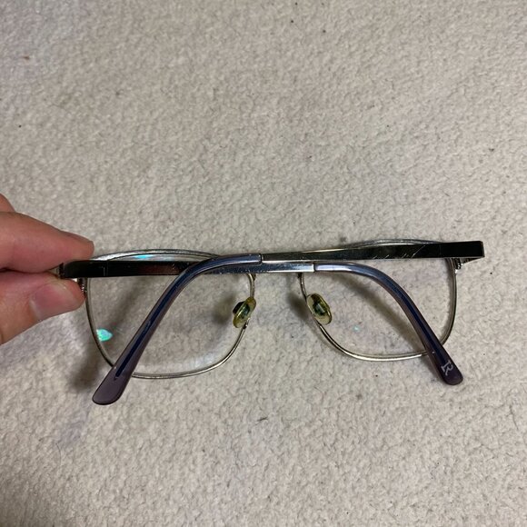 Lenton & Rusby LR5019 001 Black Eyeglasses Silver Square Full Rim 52-16 140 - Picture 3 of 11